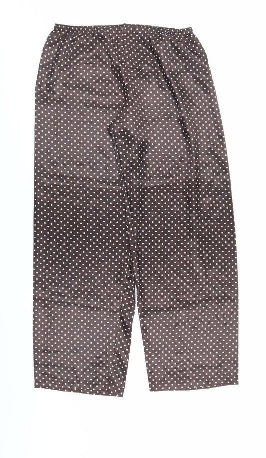 Womens UK Size 12 Preworn Regular Fit  Brown Trousers