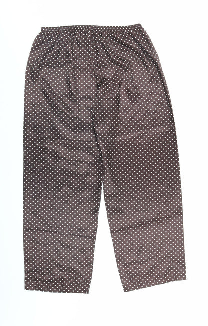 Womens UK Size 12 Preworn Regular Fit  Brown Trousers