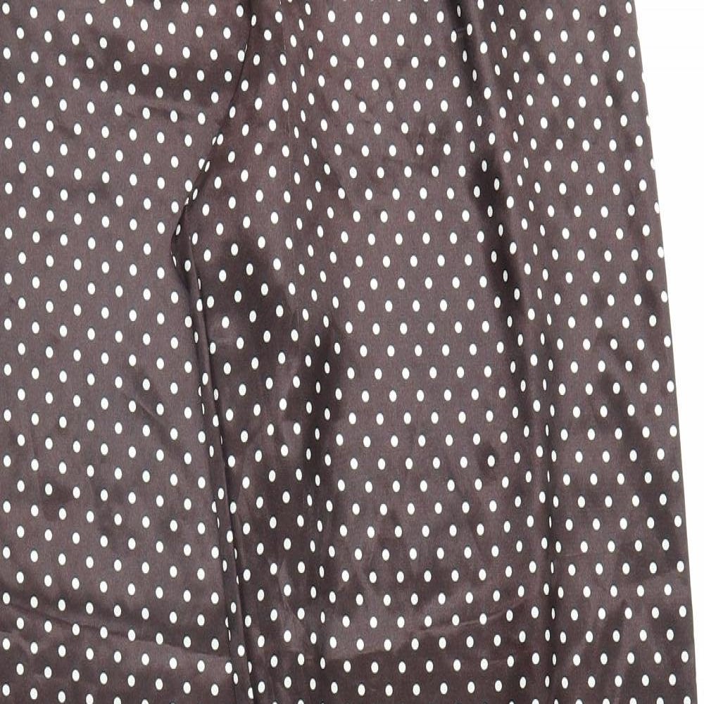 Womens UK Size 12 Preworn Regular Fit  Brown Trousers