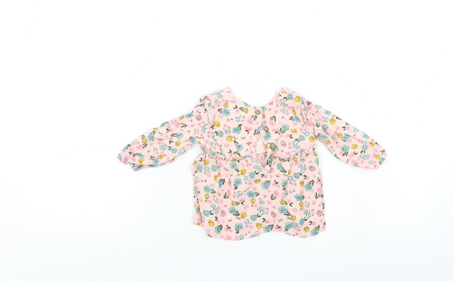 Primark Girls Pink Floral  Shift  Size 6-9 Months
