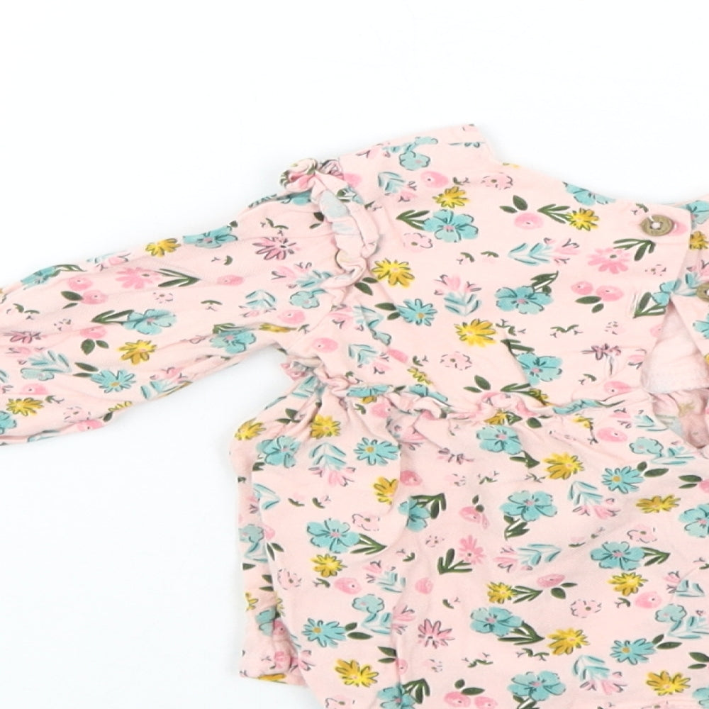Primark Girls Pink Floral  Shift  Size 6-9 Months