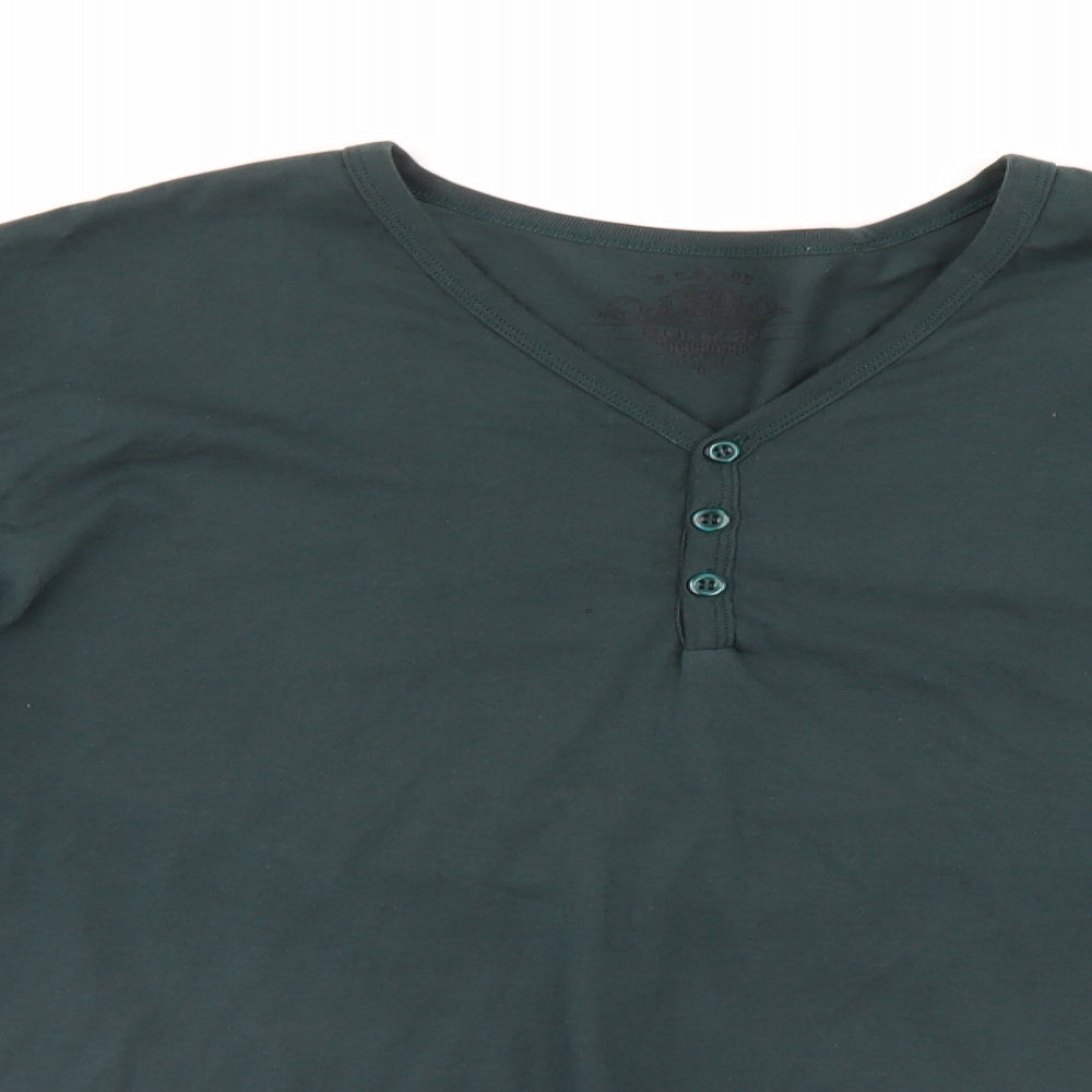 Burton Mens Green   Henley Jumper Size XL