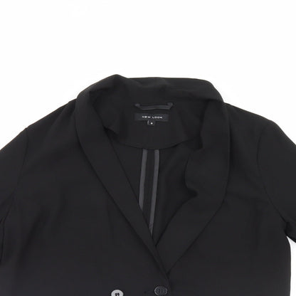 New Look Womens Black   Jacket Blazer Size 8