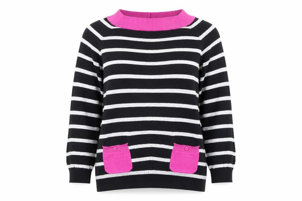 Womens UK Size 10 M&Co Multicoloured Pullover Jumper