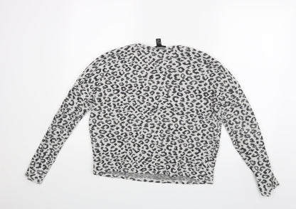 Womens UK Size M New Look White Pullover Jumper