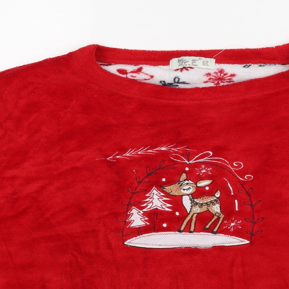 Love To Lounge Womens Red   Top Pyjama Top Size 14
