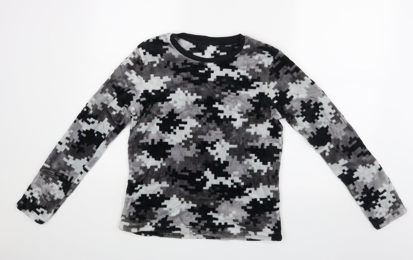 Nutmeg Girls Black   Top Pyjama Top Size 12-13 Years