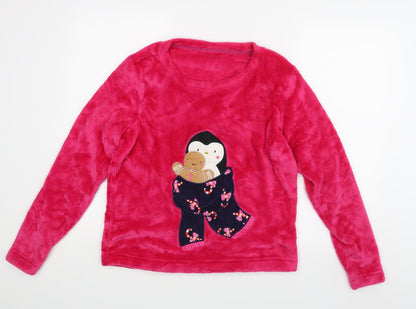 George Womens Pink    Pyjama Top Size 12  - Penguin
