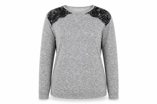 Womens UK Size 10 Atmosphere Grey Basic Blouse