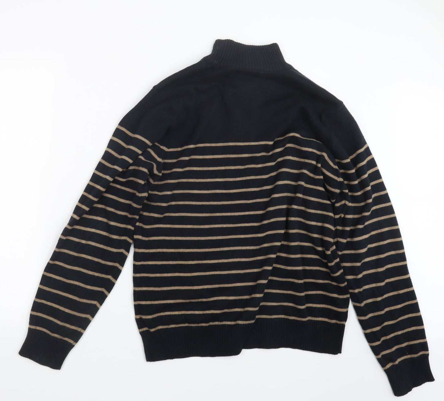 Mens UK Size M Marks and Spencer Black Pullover Sweatshirt