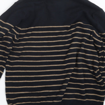 Mens UK Size M Marks and Spencer Black Pullover Sweatshirt