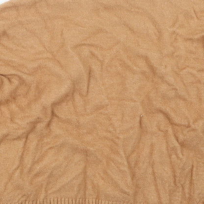 Primark Womens Beige  Knit Cape Jumper Size 14