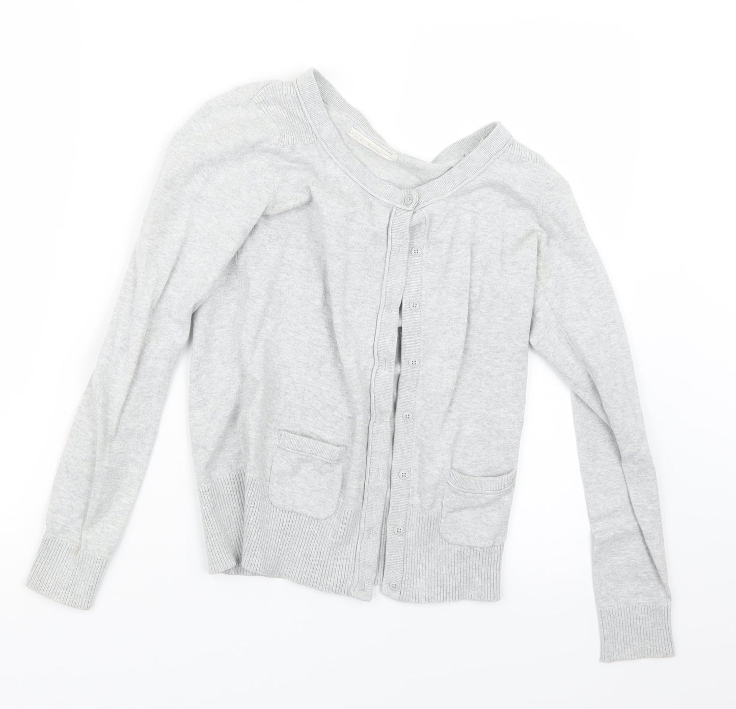 XSIDE Womens Grey  Knit Cardigan Jumper Size S