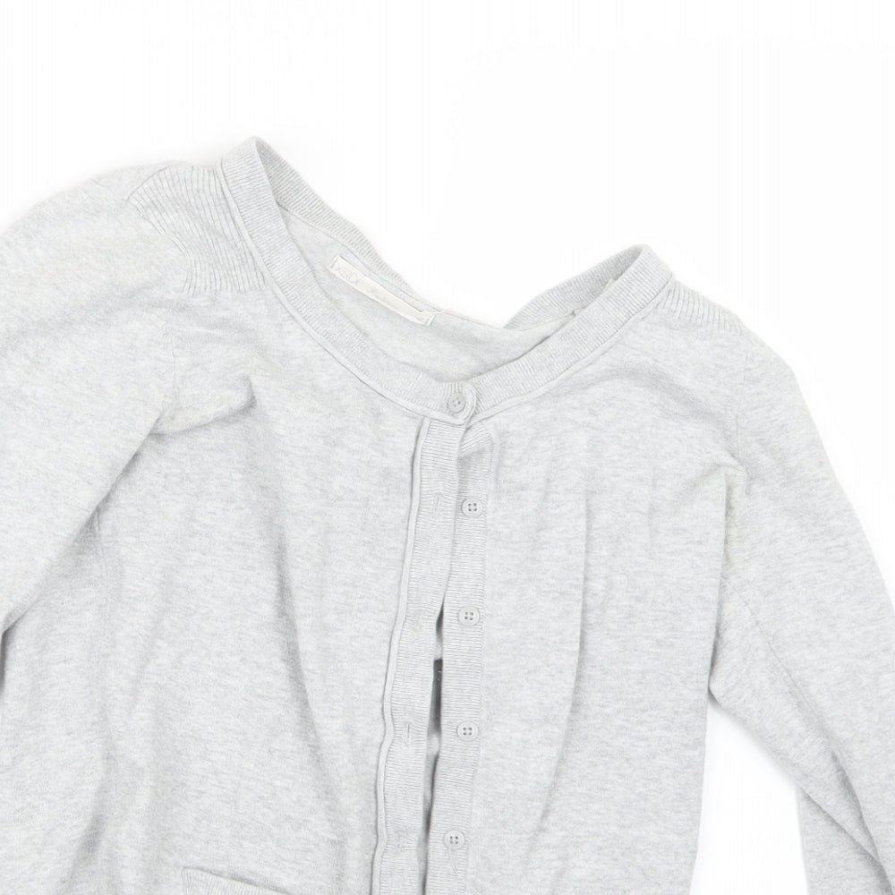 XSIDE Womens Grey  Knit Cardigan Jumper Size S