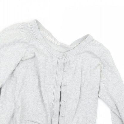 XSIDE Womens Grey  Knit Cardigan Jumper Size S