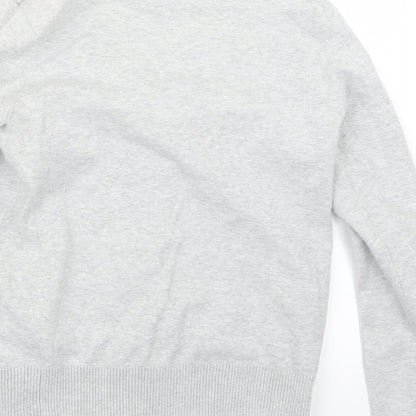 XSIDE Womens Grey  Knit Cardigan Jumper Size S