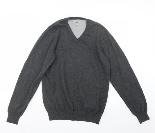 Marks and Spencer Mens Grey  Knit Pullover Jumper Size S