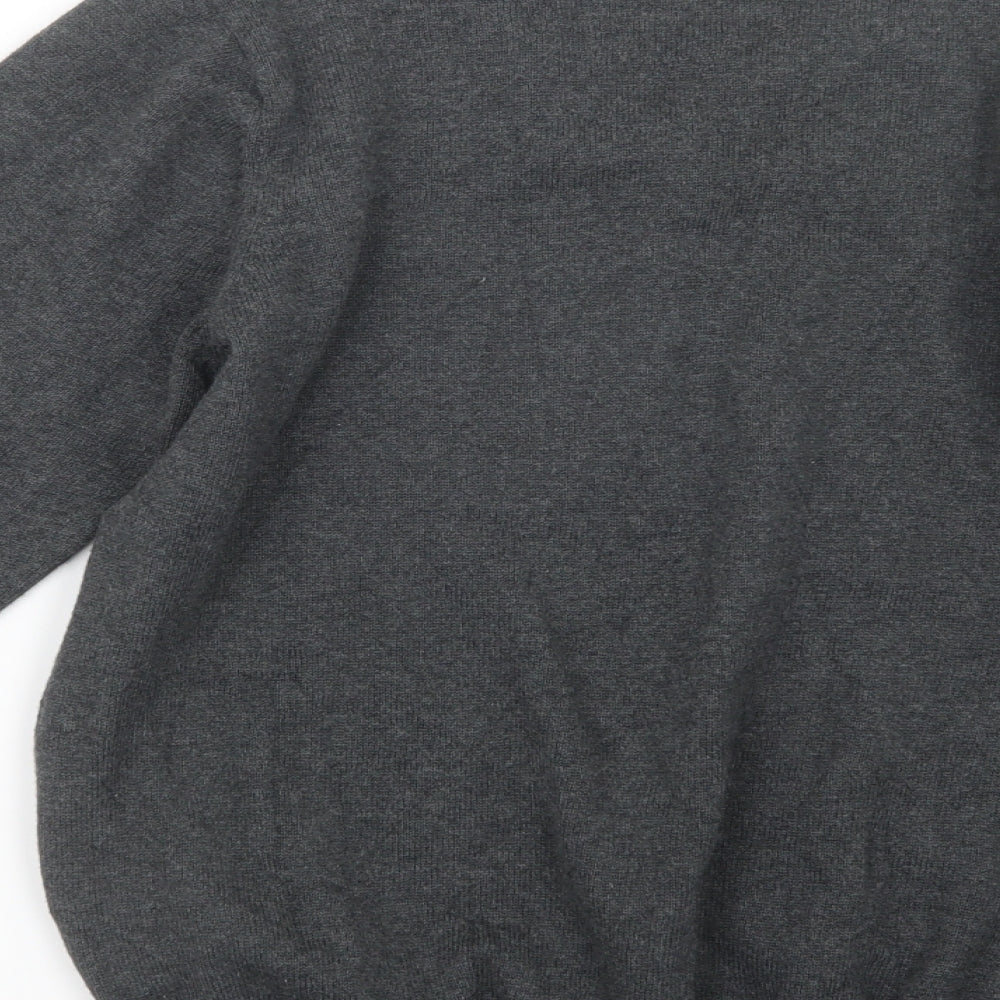 Marks and Spencer Mens Grey  Knit Pullover Jumper Size S