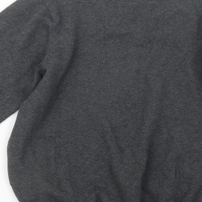 Marks and Spencer Mens Grey  Knit Pullover Jumper Size S