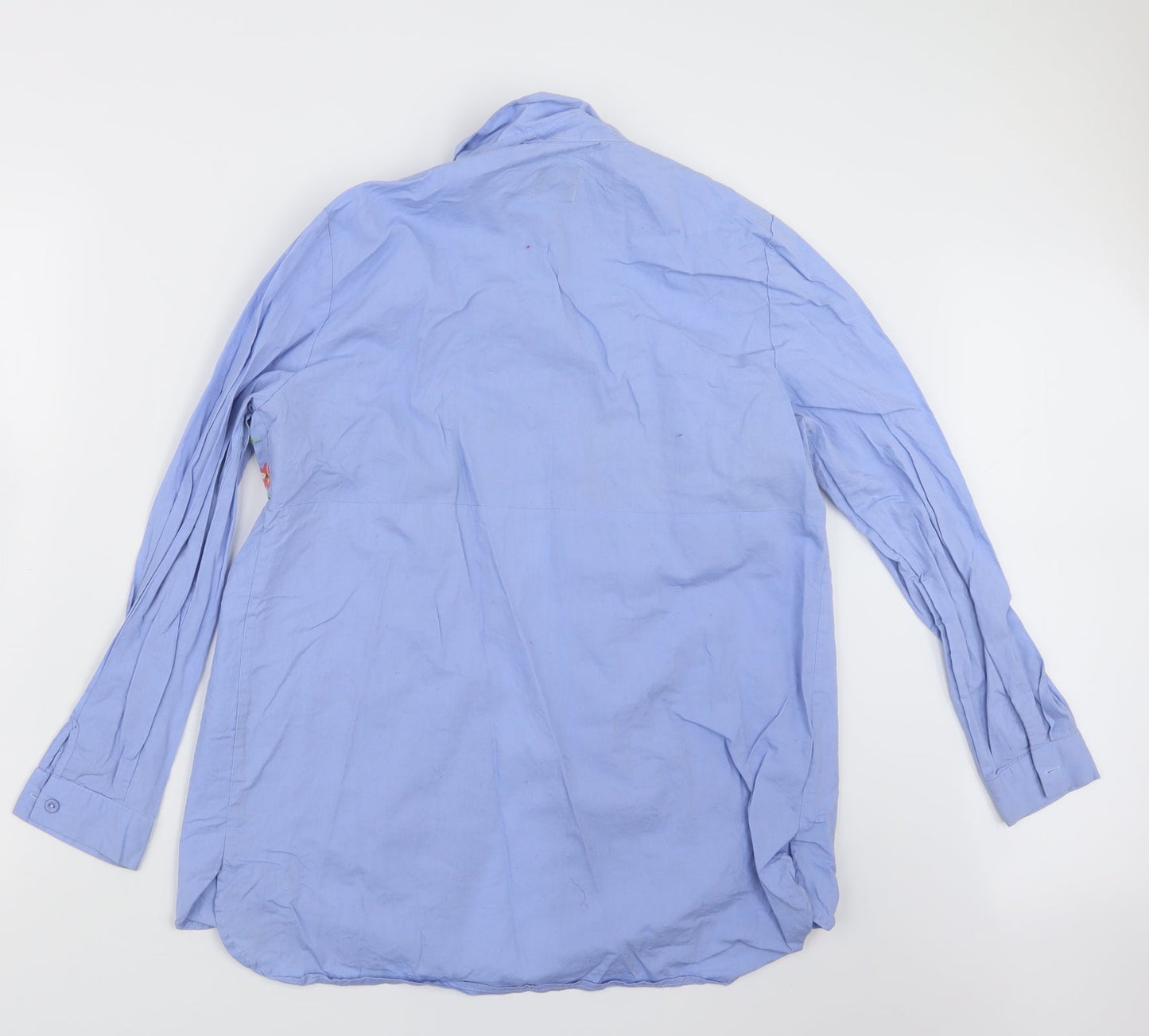 B. You Womens Blue   Basic Button-Up Size 12