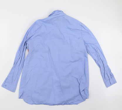 B. You Womens Blue   Basic Button-Up Size 12