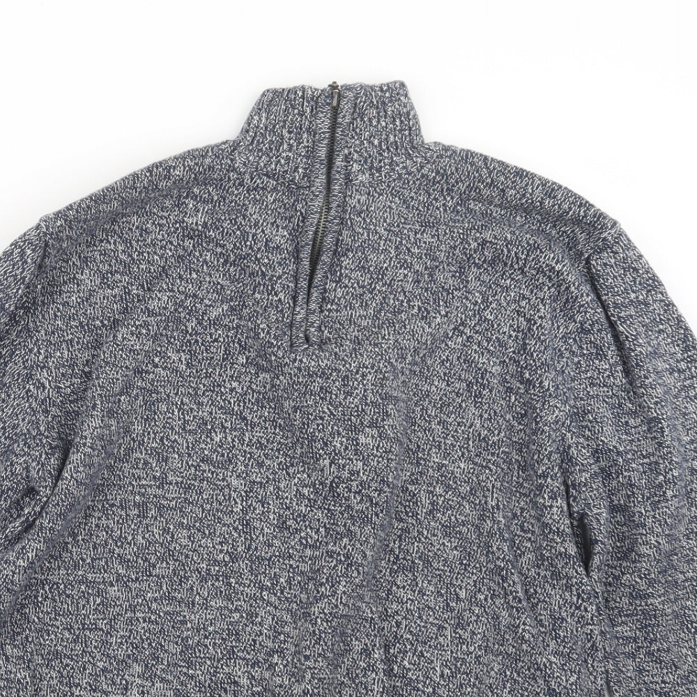 Mens UK Size M Cedar Wood State Blue Pullover Sweatshirt