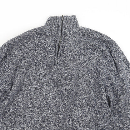 Mens UK Size M Cedar Wood State Blue Pullover Sweatshirt