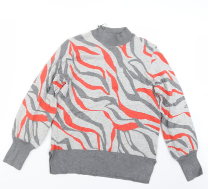 Womens UK Size M Preworn Grey Pullover Jumper
