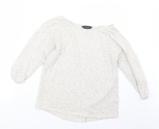Dorothy Perkins Womens Beige  Knit Pullover Jumper Size 8
