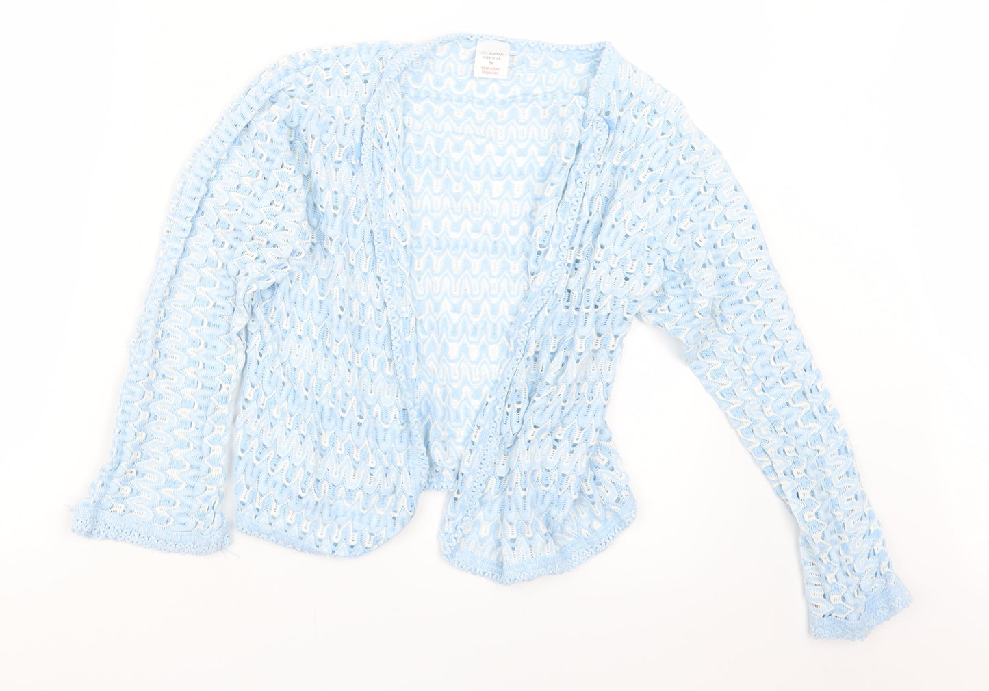 Womens UK Size M Preworn Blue Cardigan Jumper
