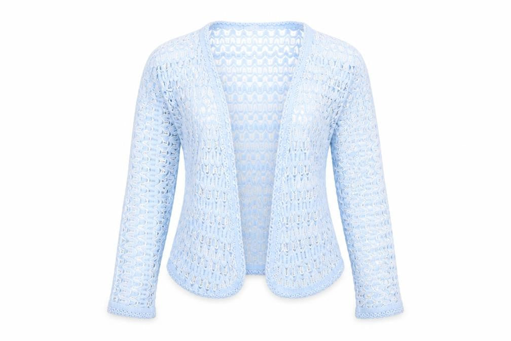 Womens UK Size M Preworn Blue Cardigan Jumper