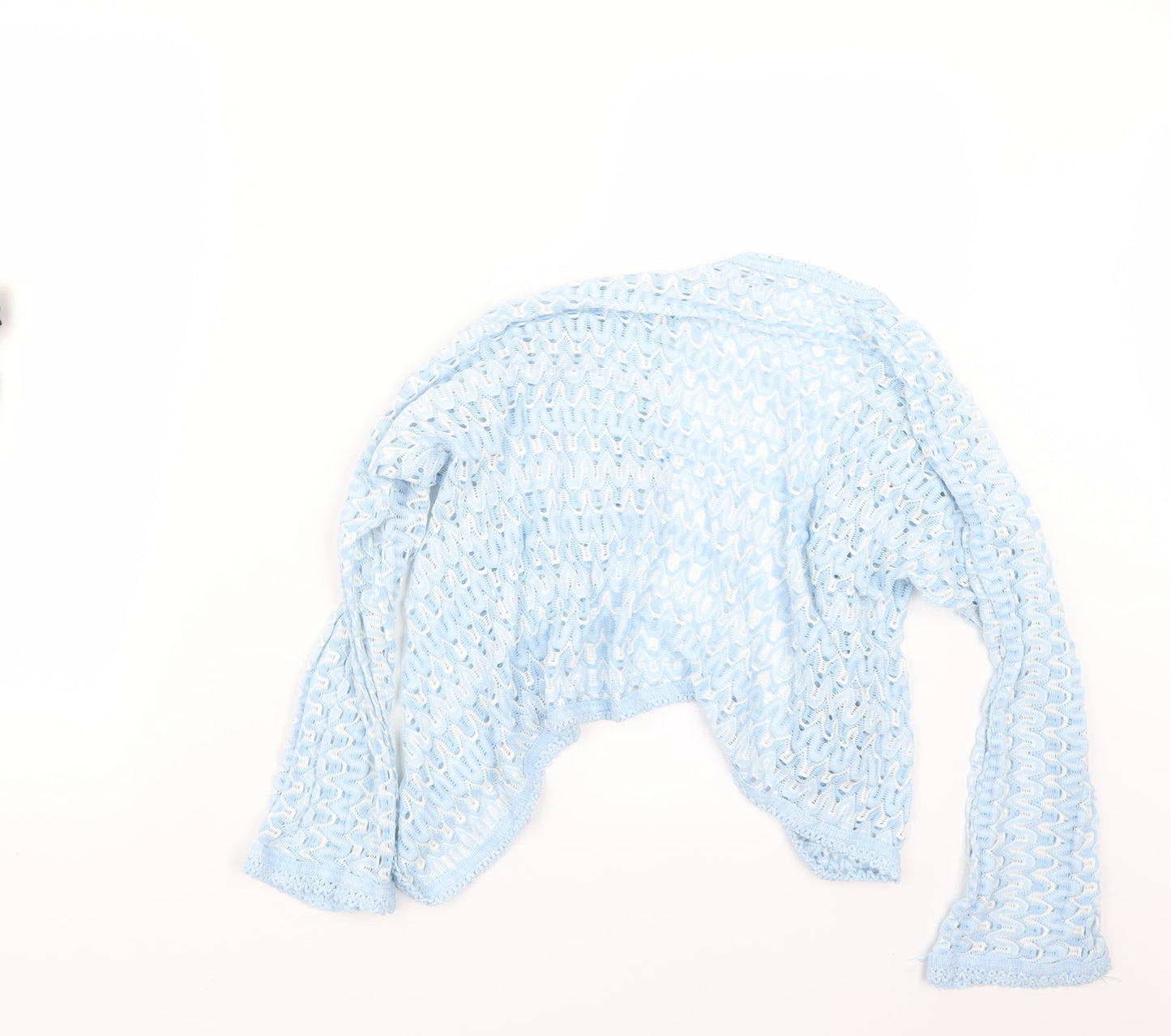 Womens UK Size M Preworn Blue Cardigan Jumper