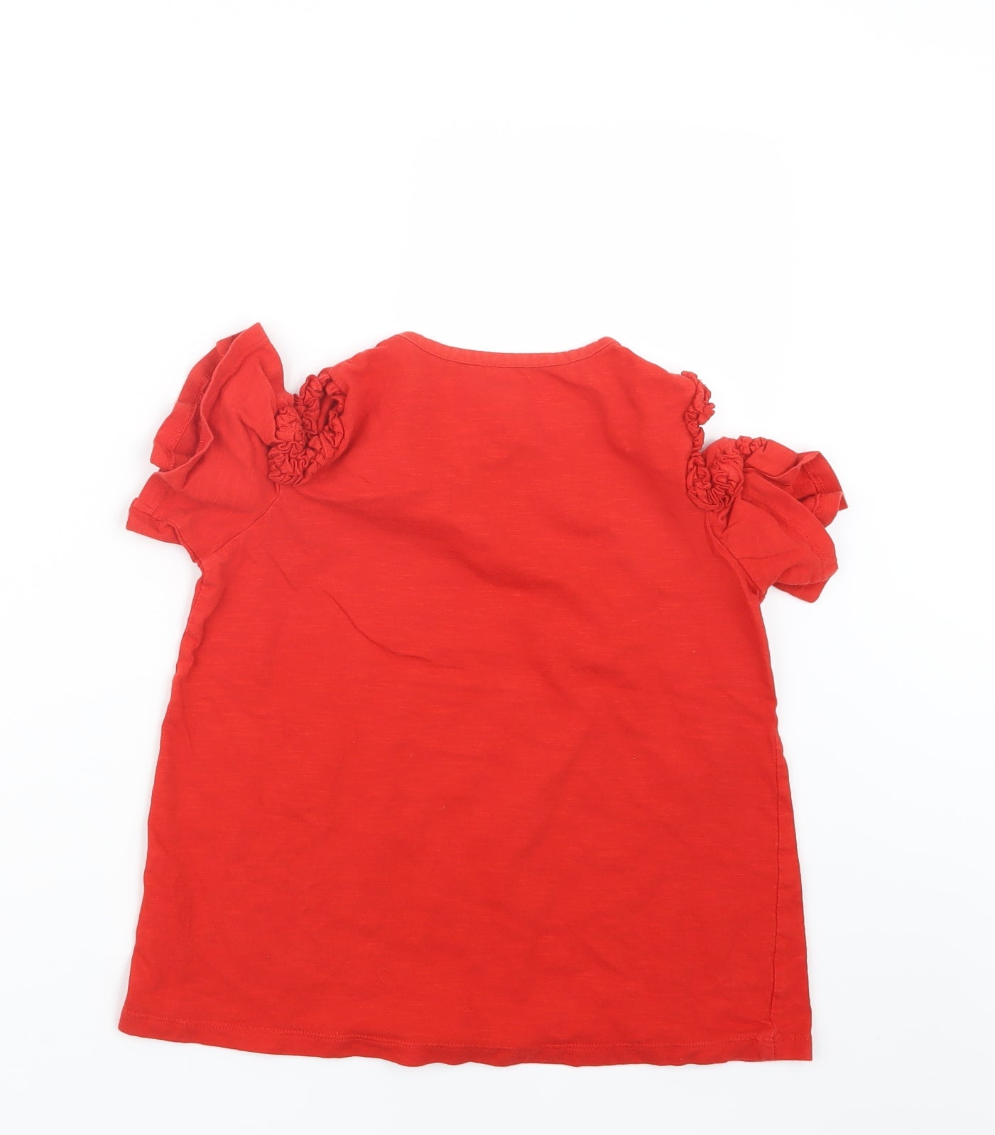 Very Girls Red   Basic T-Shirt Size 11 Years  - Open Shoulders