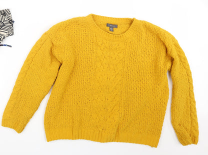 Primark Womens Yellow   Pullover Jumper Size 10