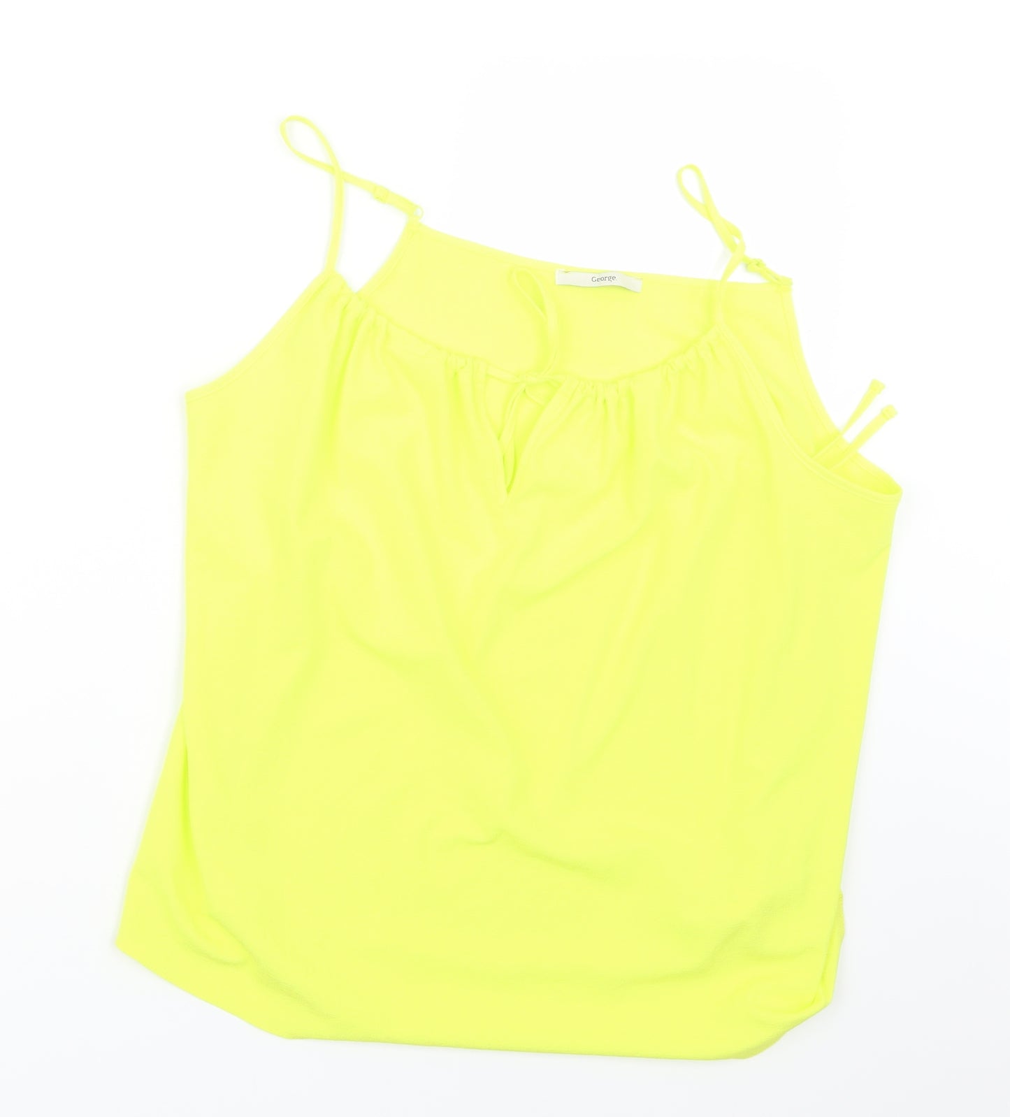 George Womens Yellow   Basic Blouse Size 12