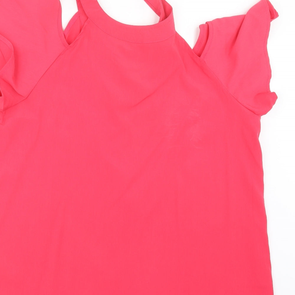 Avon Womens Pink   Basic Blouse Size 14