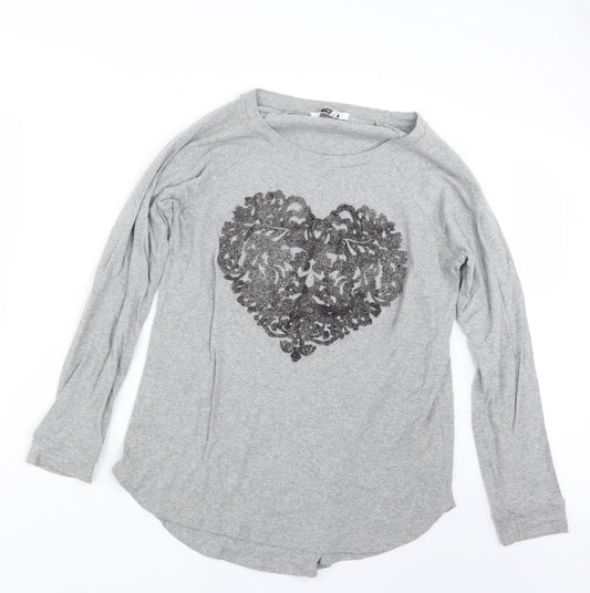Womens UK Size 12 NEXT Grey Pullover Jumper