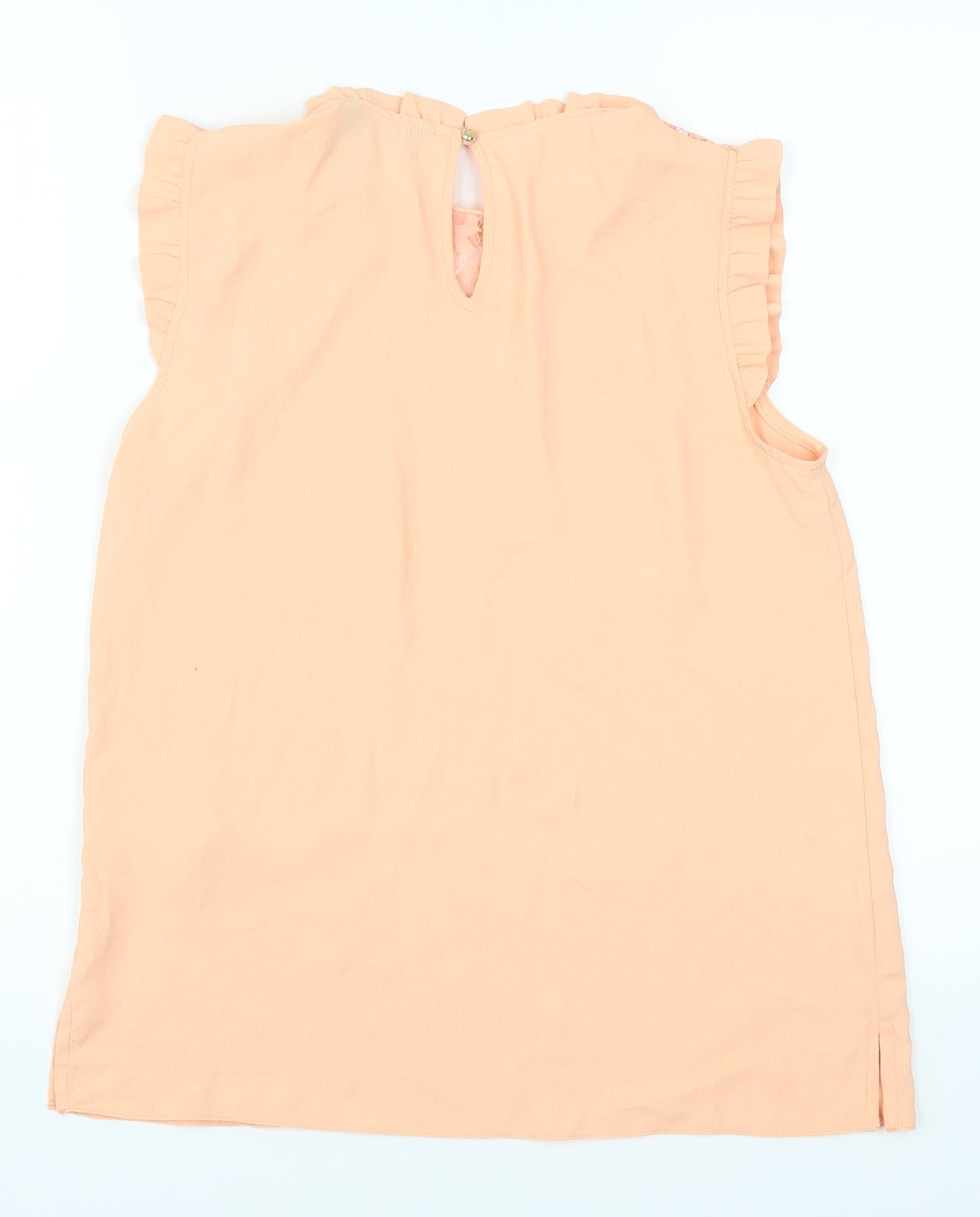 Womens UK Size 6 Dorothy Perkins Orange Basic Blouse