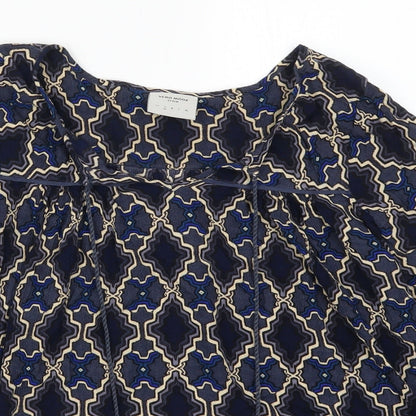 Womens UK Size S VERO MODA Blue Basic Blouse