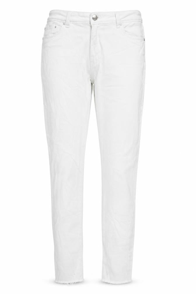 Womens UK Size 12 Denim Co Regular Fit Skinny White Jeans