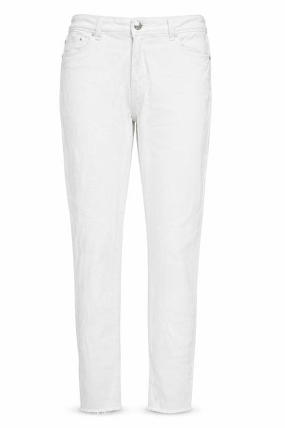Womens UK Size 12 Denim Co Regular Fit Skinny White Jeans