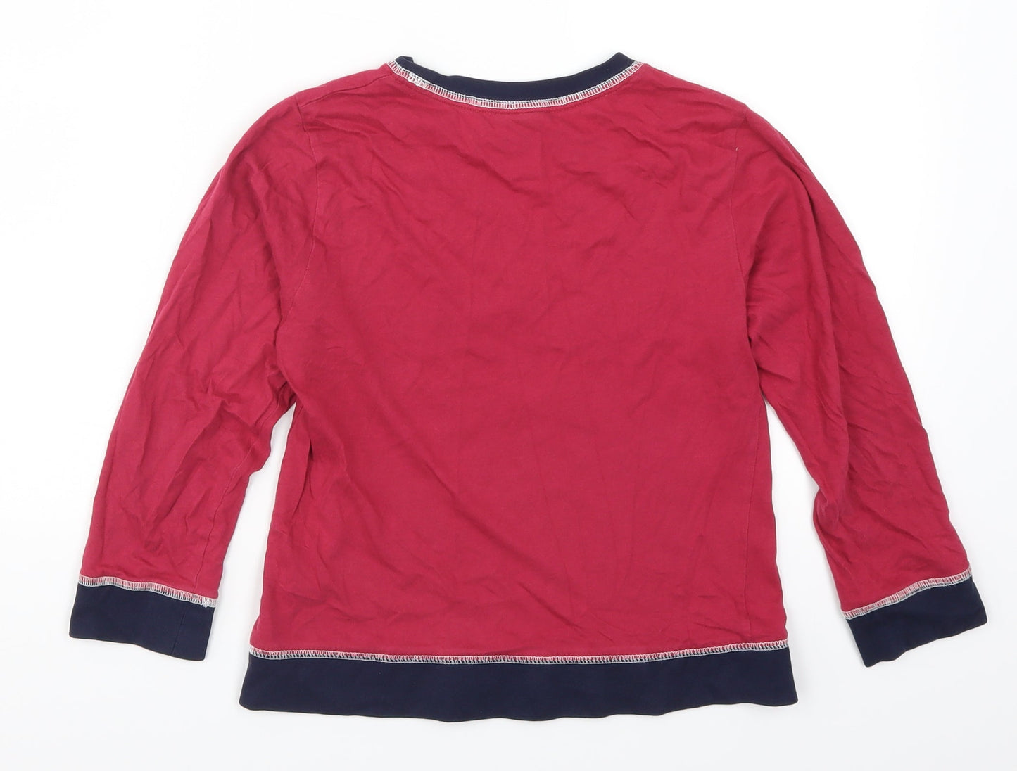 BHS Boys Red Solid   Pyjama Top Size 8-9 Years  - FB Barcelona