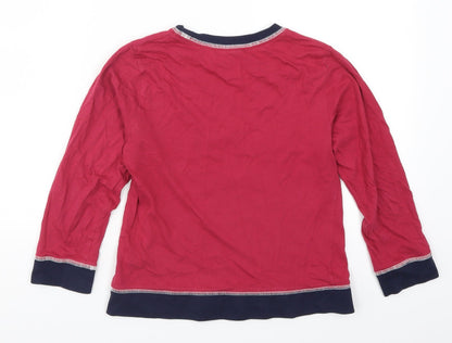 BHS Boys Red Solid   Pyjama Top Size 8-9 Years  - FB Barcelona