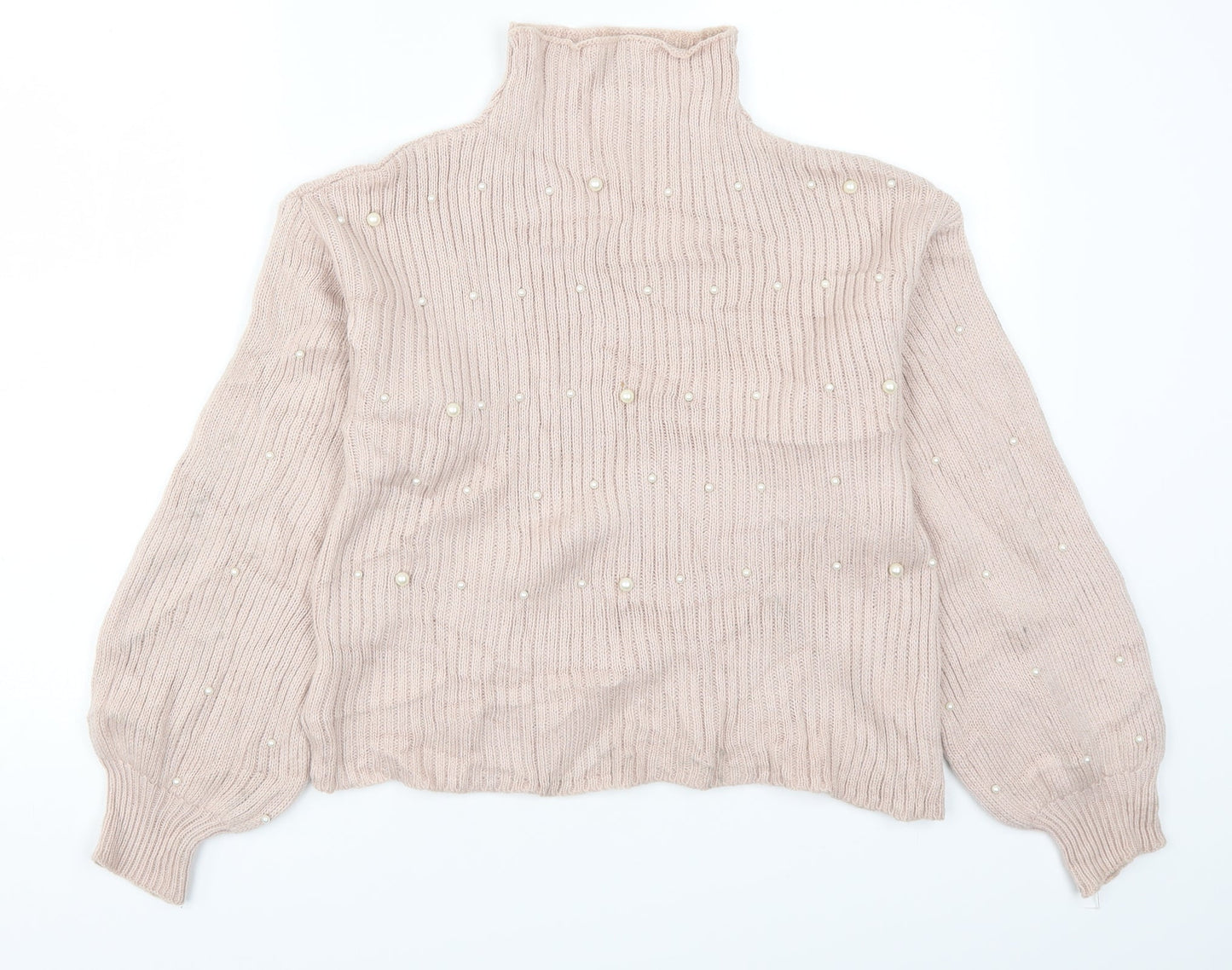 SheIn Womens Pink  Knit Pullover Jumper Size S