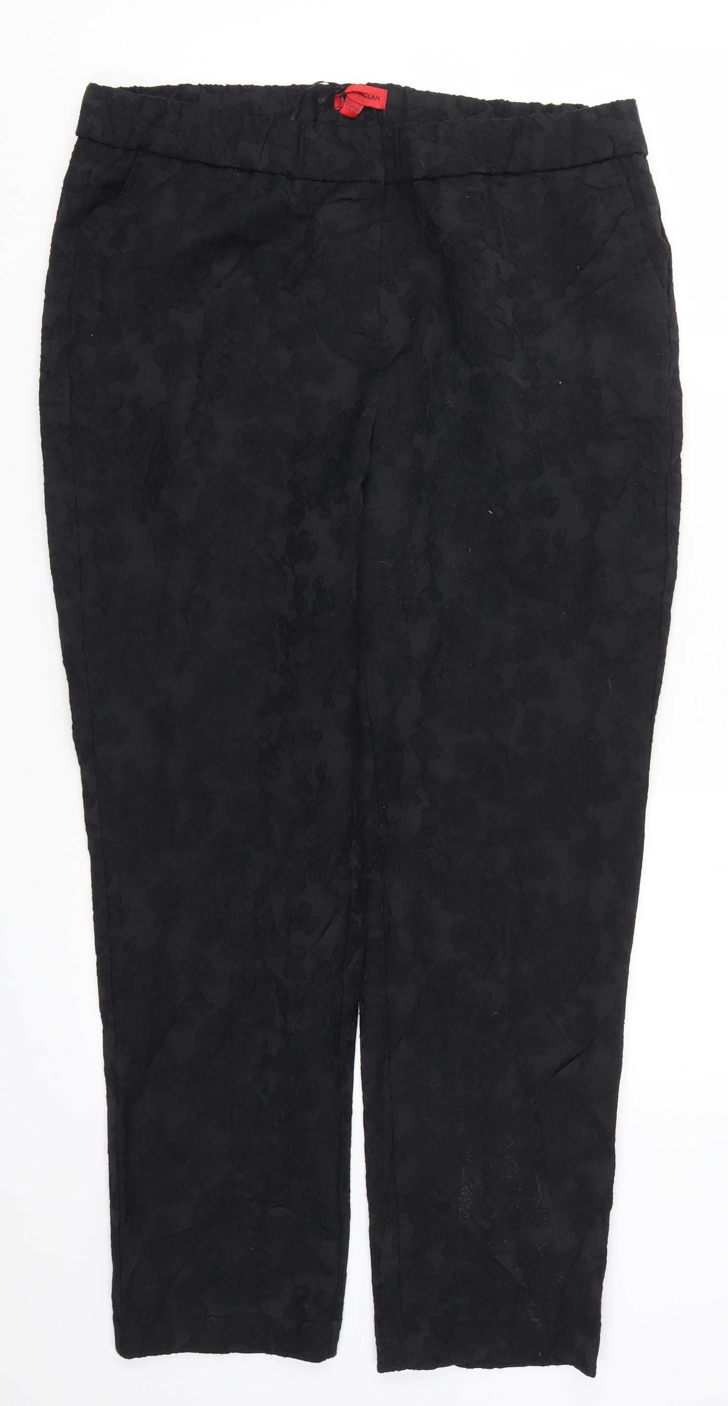 Coleen Nolan Womens Blue Floral  Trousers  Size 37 in L28 in