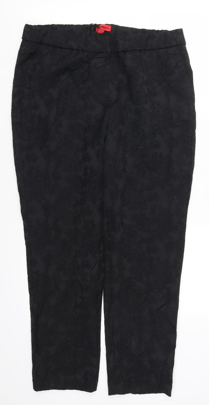 Coleen Nolan Womens Blue Floral  Trousers  Size 37 in L28 in