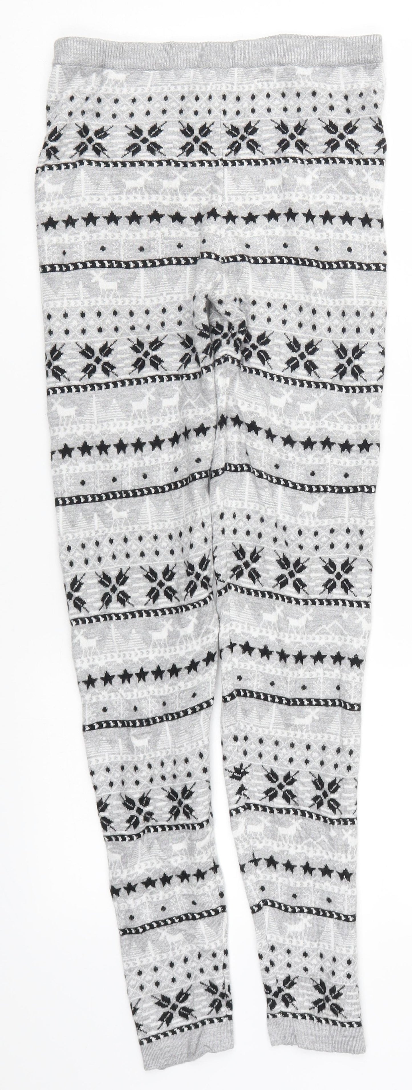 Peppetrs Girls Grey Geometric  Carrot Trousers Size 10-11 Years