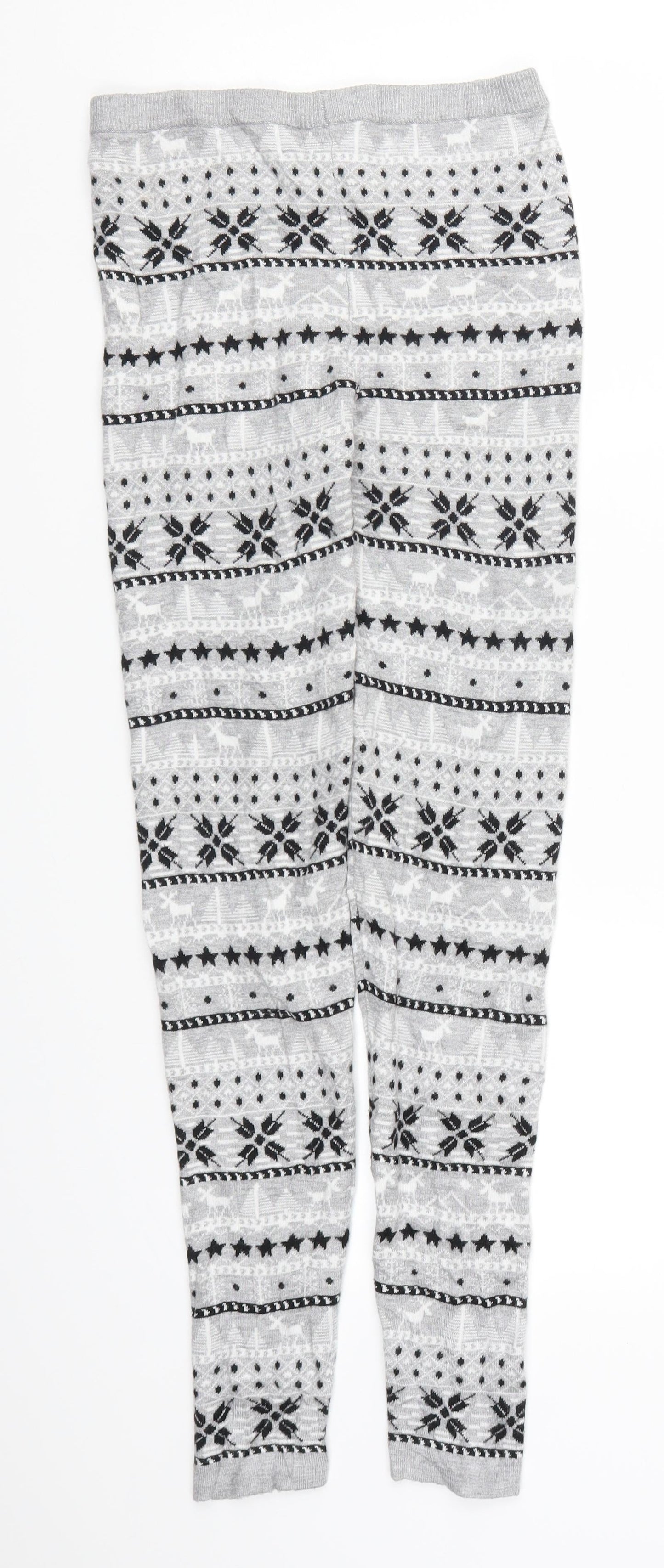 Peppetrs Girls Grey Geometric  Carrot Trousers Size 10-11 Years