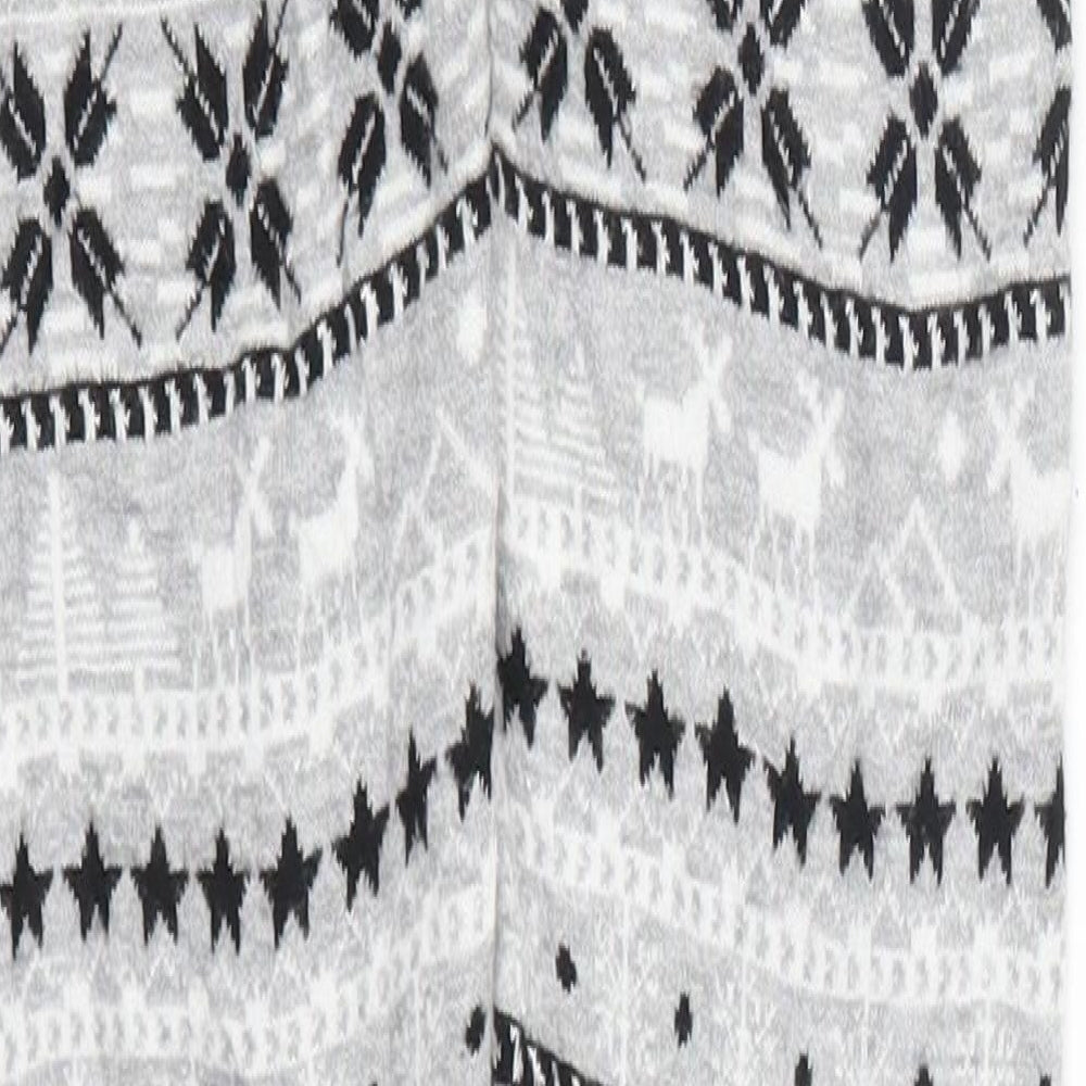 Peppetrs Girls Grey Geometric  Carrot Trousers Size 10-11 Years