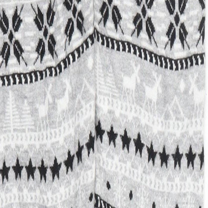 Peppetrs Girls Grey Geometric  Carrot Trousers Size 10-11 Years